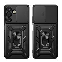 oneplus 13r - Hurtel "Hybrid Armor Camshield Case with Stand and Camera Cover for OnePlus 13R 5G / Ace 5 5G / Ace Pro 5G" Juodas (Black) - 1 nuotrauka