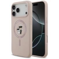 Karl Lagerfeld "Liquid Silicone Karl and Choupette MagSafe Case for Apple iPhone 17 Pro Max" Rožinė (Pink)
