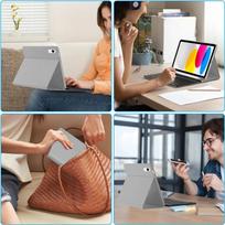 Tech-Protect SC Pen + Klaviatūra Dėklas skirtas iPad 10.9" 2022 (10-osios kartos) / 11" 2025 (11-osios kartos) - Pilkas (Gray)