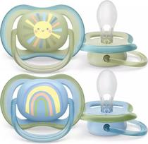 philips avent ciulptukas 2 vnt - Philips Avent Ultra Air, 0-6 mėn., Mėlyna/Žalia (Blue/Green), 2 vnt. - 1 nuotrauka
