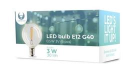 g40 lempute - Forever Light LED Lemputė G40 E12 0.5W 3000K Skaidri - 1 nuotrauka