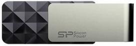 flash 64 usb atmintines - Silicon Power Blaze B30 64GB Black (Juodas) - 2 nuotrauka