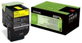 Toneris Lexmark 802Y yellow | return | 1000 pgs | CX310dn / CX310n / CX410de