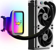 processoriu ausintuvas - Hyte THICC Q60 240mm AIO Skysčio Aušintuvas Juodas/Baltas (Black/White) - 1 nuotrauka