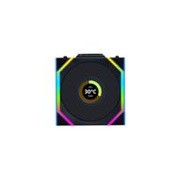 oro ventiliatorius juodas - Lian Li UNI FAN SL Wireless 120 mm Juodas (Black) 3 vnt. - 1 nuotrauka