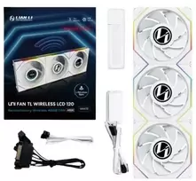 fan controller - Lian Li UNI FAN TL Wireless LCD 120 Reverse Blade 3-pack Balta (White) - 1 nuotrauka