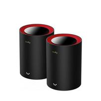 wifi 6 ghz marsrutizatorius - Cudy M3000 2-Pack Dual-Band (2.4 GHz / 5 GHz) Wi-Fi 6 (802.11ax) Juodas, Raudonas - 2 nuotrauka