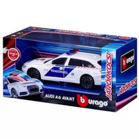 zaislas avyte - BBURAGO 1:43 automodelis Audi A6 Avant Lietuvos policija, Mėlyna (Blue) - 1 nuotrauka