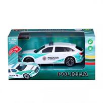 zaislas avyte - BBURAGO 1:43 automodelis Audi A6 Avant Lietuvos policija, Mėlyna (Blue) - 2 nuotrauka