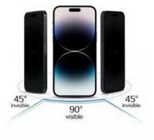 samsung s23 privacy glass - Apsauginis stiklas Privacy Glass Samsung Galaxy S23 FE Juodas (Black) - 1 nuotrauka