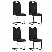 Valgomojo kėdės vidaXL Gembinės, juodos (Black), 4 vnt.