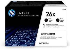 cf226x - HP 26X 2-pack High Yield Juodas Original LaserJet Toneris Cartridges (CF226XD) - 1 nuotrauka
