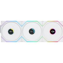 fan controller - Lian Li UNI FAN TL Wireless LCD 120 Reverse Blade 3-pack Balta (White) - 2 nuotrauka