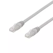 DELTACO TP-615AU Patch kabelis 15m Cat6a U/UTP Pilkas (Gray)