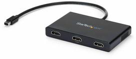 hdmi - StarTech Mini DisplayPort to HDMI Splitter 3x HDMI MSTMDP123HD Juodas (Black) - 1 nuotrauka