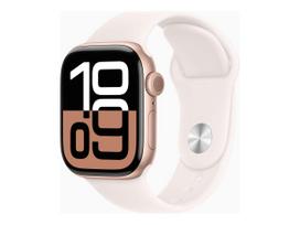 Apple Watch Series 10 GPS 42mm Rose Gold Aluminium Case with Light Blush Sport Band M/L