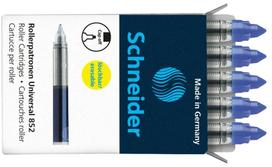prekiau - Kapsulės rašikliui SCHNEIDER 852, mėlynos (Blue), 5 vnt. - 2 nuotrauka