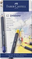 spalvoti piestukai faber - Faber-Castell Goldfaber, spalvoti pieštukai, 12 vnt. - 1 nuotrauka