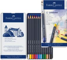 spalvoti piestukai faber - Faber-Castell Goldfaber, spalvoti pieštukai, 12 vnt. - 2 nuotrauka