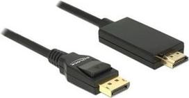 displayport kabelis 1.2 - Delock DisplayPort 1.2 Male to HDMI-A Male Passive 2m Black - 1 nuotrauka