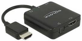 toslink kabelis - Delock HDMI Audito Extractor 4K 60 Hz Compact - 1 nuotrauka