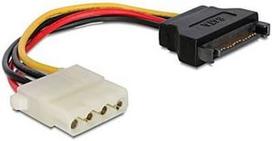 12 pin kabelis - Delock Cable SATA / Molex 0.12 m - 1 nuotrauka