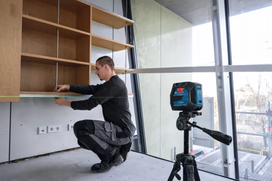 bosch nivelyras lazerinis - Lazerinis nivelyras Bosch GLL 20-22 G + priedai - 8 nuotrauka