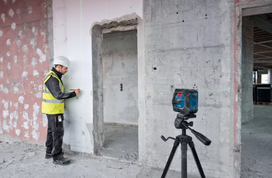 bosch nivelyras lazerinis - Lazerinis nivelyras Bosch GLL 20-22 G + priedai - 11 nuotrauka