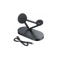 magsafe pakrovejas 3in1 - Qi 3in1 wireless charger Acefast E9 15W, MagSafe (black) - 7 nuotrauka