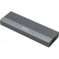 ssd isorinis - Digitus DA-71120-1 Išorinis M.2 SSD korpusas, NVMe, 10Gbps, USB 3.1 Gen2, Juodas (Black) - 1 nuotrauka