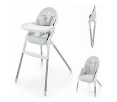 maitinimo kedutes - Maitinimo kėdutė Kinderkraft Dinnly, pilka (Grey) - 1 nuotrauka