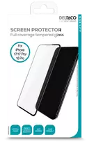 iphone 16 pro plevele - Ekrano stikliukas DELTACO iPhone 16 Pro/17/17 Pro, full-fit / SCRN-IP1617P - 2 nuotrauka