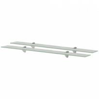 balta pakabinama lentyna - vidaXL Pakabinamos lentynos, 2vnt., 90x20 cm, Balta (White) - 1 nuotrauka