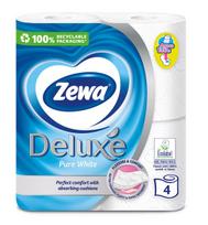 ZEWA Deluxe Pure White, 3 sluoksniai, 4 ritinėliai