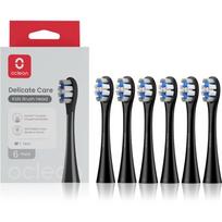 oclean brush - Oclean Delicate Care Kids dantų šepetėlio galvutės, juodos (Black), 6 vnt. - 2 nuotrauka