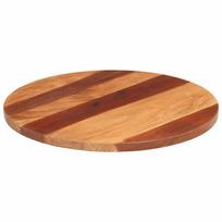 apvaliaja mediena - vidaXL Stalviršis, 60cm, akacijos medienos masyvas, apvalus, 25-27mm - 1 nuotrauka