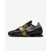 nike batai vyrams - Nike Romaleos 4 vyriški svorių kilnojimo batai juodi/metallic gold/balti (Black/Metallic Gold/White) - 2 nuotrauka