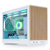 lian li dan a3 matx - Lian Li DAN Cases A3-mATX Wood Edition, Tempered Glass, Micro-ATX - Baltas (White) - 1 nuotrauka