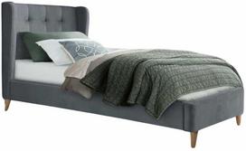 viengules lovos 200 90 - Halmar Lova ESTELLA 90x200 cm Pilka (Grey) - 1 nuotrauka