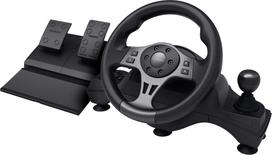 nintendo vairas - Trust GXT 289 Movi Juodas (Black) USB Vairas su Pedalais Nintendo Switch, PlayStation 4, Xbox One S, Xbox One X, Xbox Series S, Xbox Series X - 2 nuotrauka