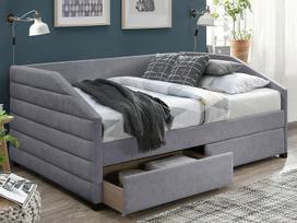120x200 ciuziniai - Signal Meble Lova Nadia Velvet 120x200 cm, pilka (Grey) - 2 nuotrauka