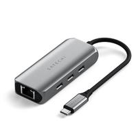 2.5g sakotuvas - Satechi 4-in-1 USB-C Hub with 25 Gigabit Ethernet - Space Gray - 1 nuotrauka