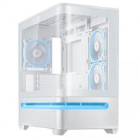 kompiuterio korpusas case - ASUS PRIME AP202 TG ARGB Baltas (White) - 7 nuotrauka