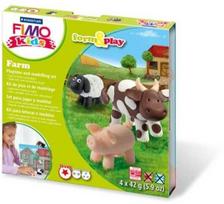 Fimo Rinkinys „Ferma“, 168 g, ruda/balta/juoda (Brown/White/Black)