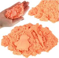 oranziniai maiseliai - IKONKA Kinetinis smėlis 1 kg, oranžinis (Orange) - 1 nuotrauka