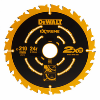 pjovimo diskas - Pjovimo diskas medienai Dewalt DT20432-QZ, 210 mm - 1 nuotrauka