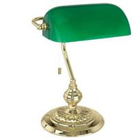 stalines lempos staliukas - Eglo BANKER Stalo Šviestuvas 90967, Auksinis/Žalias (Gold/Green) - 1 nuotrauka