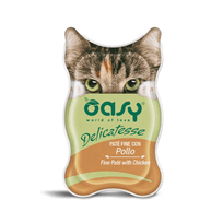 Oasy Delicatesse paštetas su vištiena suaugusioms katėms, 85 g