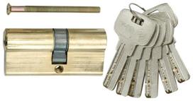 raktas 36 mm - Spynos cilindras Vorel 77193, 87 mm, žalvarinis (Brass) - 1 nuotrauka