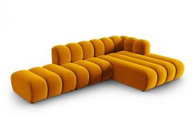 modulines kampines sofos - Kampinė sofa Micadoni Lupine Sal10, geltona (Yellow), dešininė, 299 x 177 cm x 70 cm - 2 nuotrauka